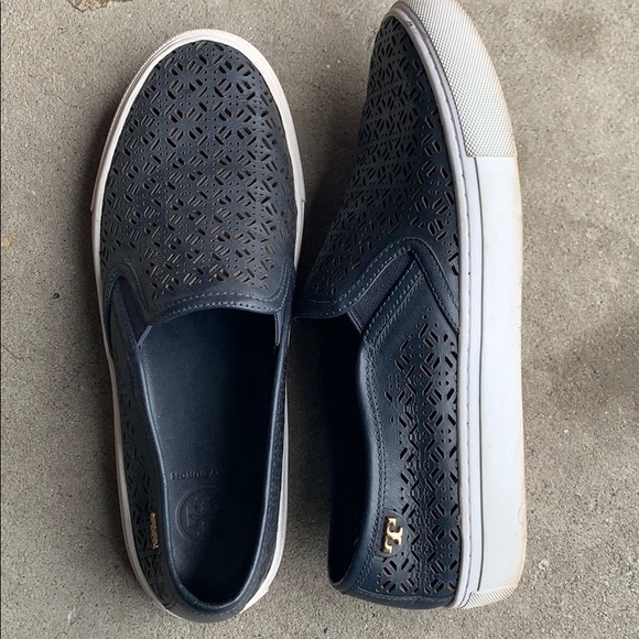 Tory Burch Perforated navy sneakers - Picture 3 of 4